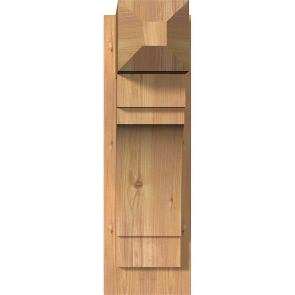 Merced Craftsman Smooth Outlooker, Western Red Cedar, 7 1/2W X 16D X 24H